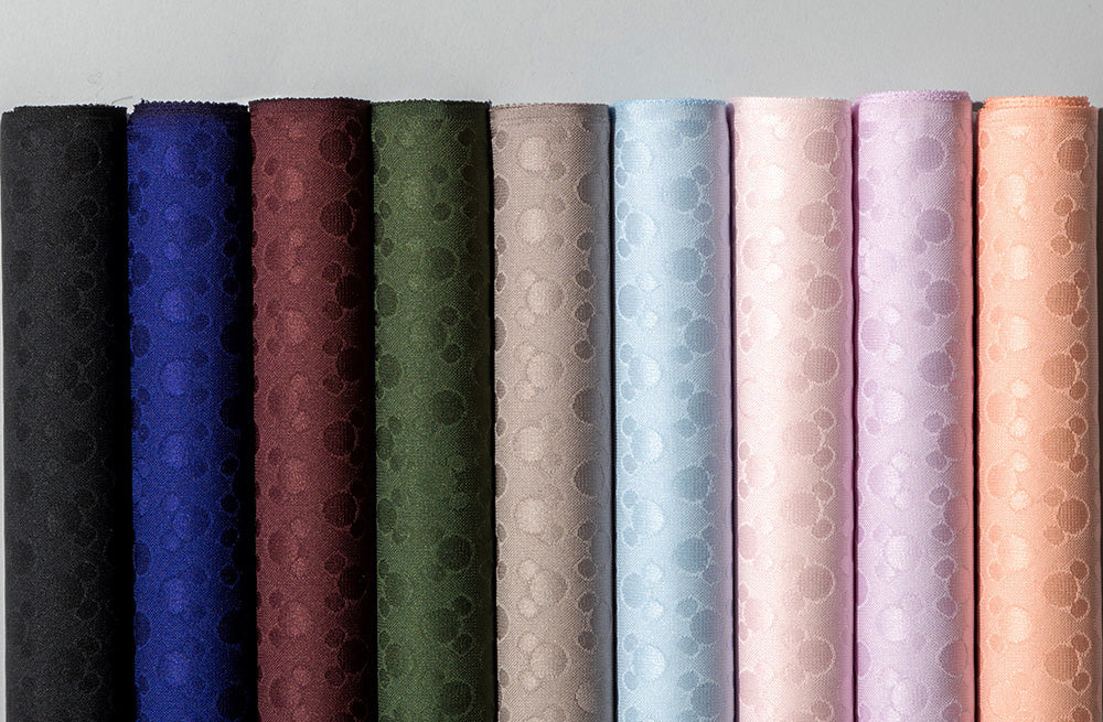 Tango Chirimen Pattern Design Plain Color [Purple Navy]
