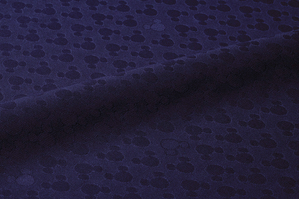 Tango Chirimen Pattern Design Plain Color [Purple Navy]