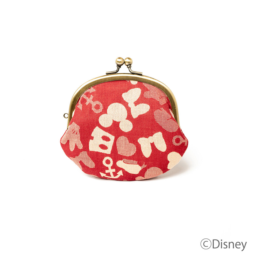 Nishijin-ori Wind-through Mini Purse [Red]