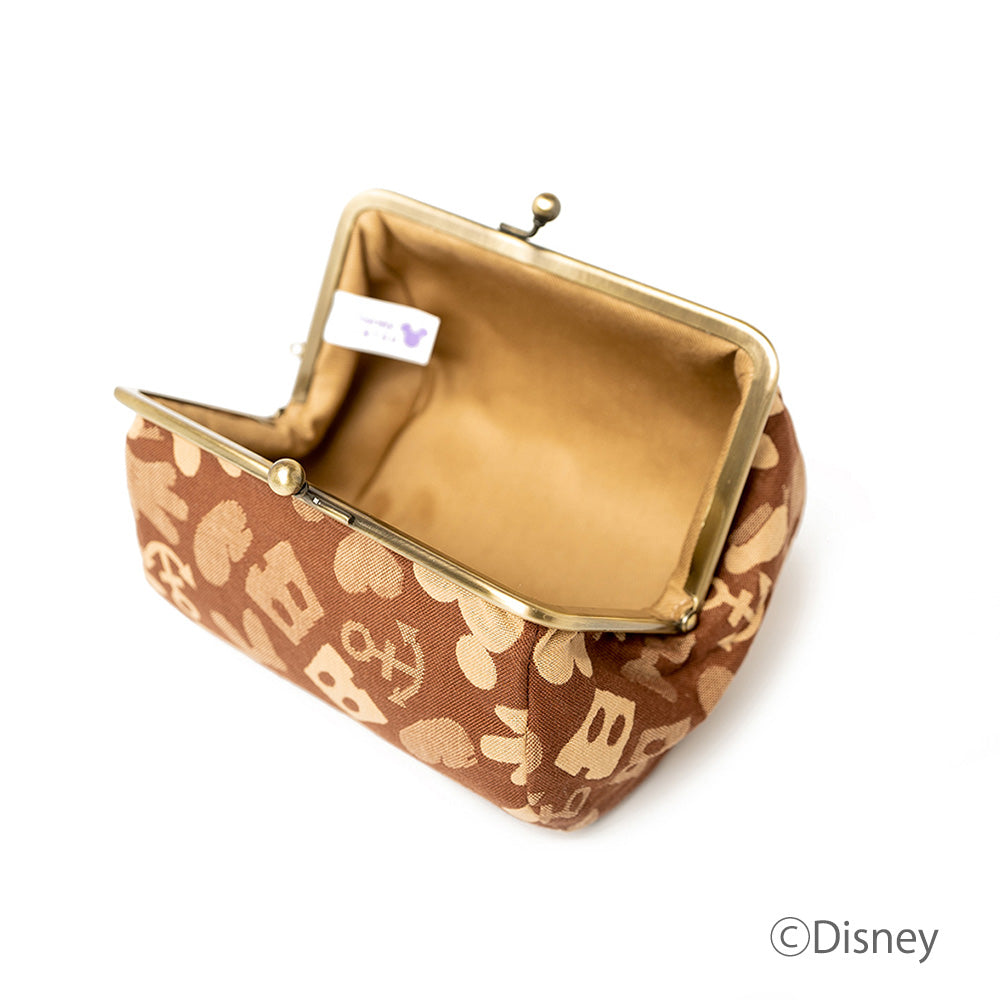 Nishijin-ori Wind-through Woven Bag-shaped Pouch [Brown]