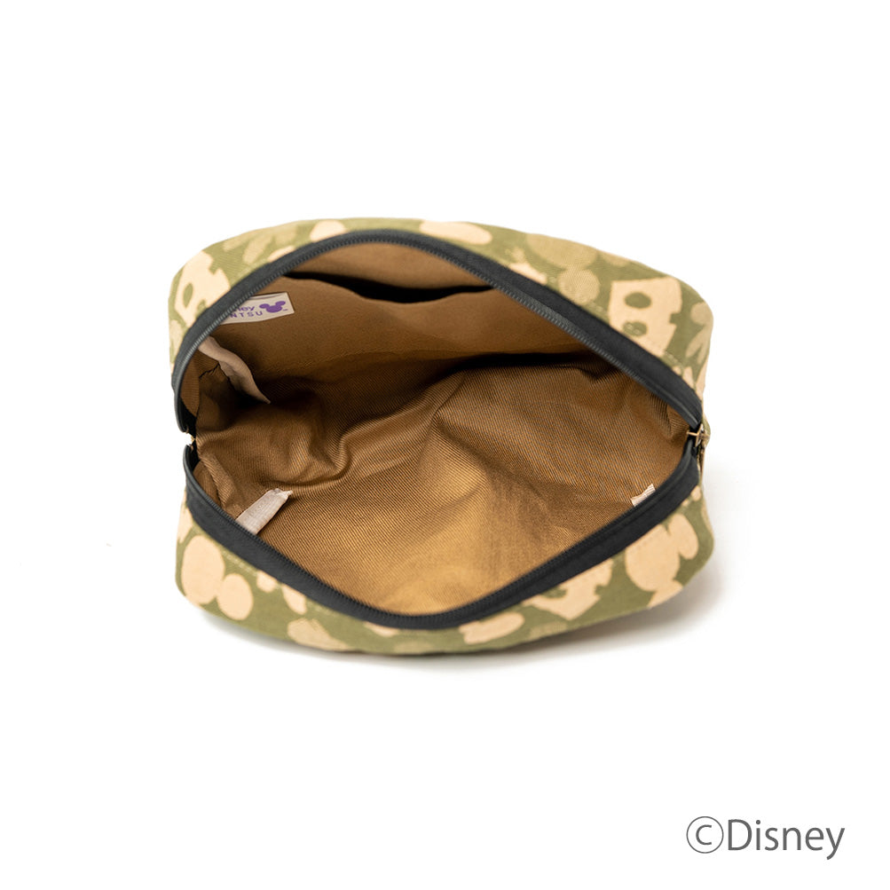 Nishijin-ori Wind-through Cosmetic Pouch [Green]