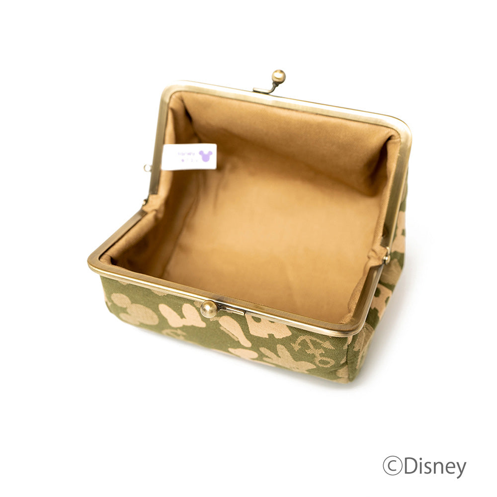 Nishijin-ori Wind-through woven bale-shaped pouch [green]