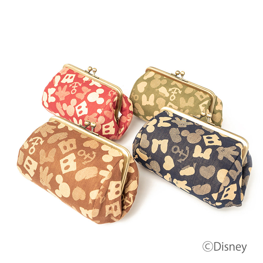 Nishijin-ori Wind-through Woven Bag-shaped Pouch [Brown]